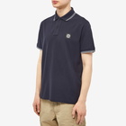 Stone Island Men's Patch Polo Shirt in Navy