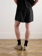 FEAR OF GOD ESSENTIALS - Straight-Leg Logo-Appliquéd Shell Drawstring Shorts - Black