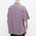 Instru(men-tal) by Mihara Men's Short Sleeve Oxford Shirt in Purple