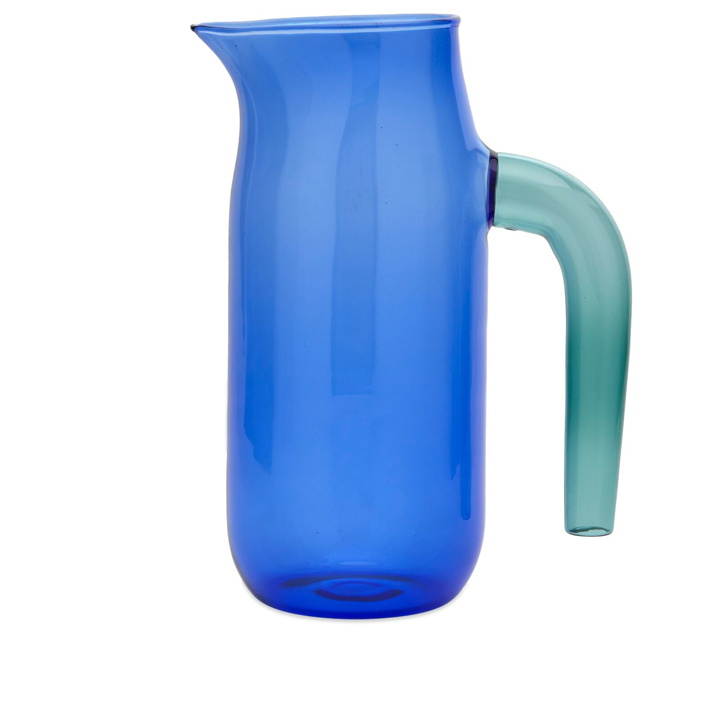 Photo: HAY Glass Jug - Extra Large in Blue 