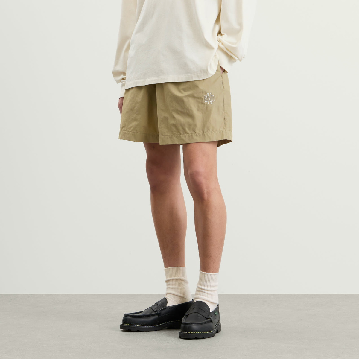 END. Flight Drawstring Short in Silt