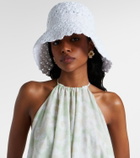 Aquazzura Crochet bucket hat