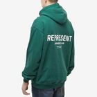 Represent Men's Owners Club Popover Hoody in Racing Green