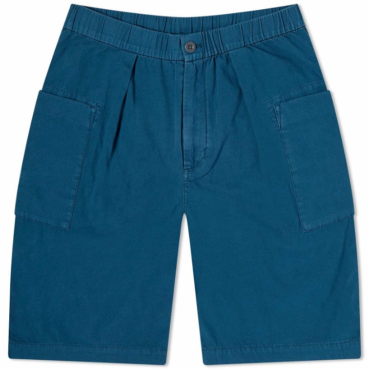 Photo: Snow Peak Women's Recycled Cotton Short in Blue