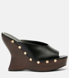 Magda Butrym 115 studded leather wedge mules