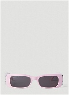 Dynasty Rectangle Sunglasses in Pink