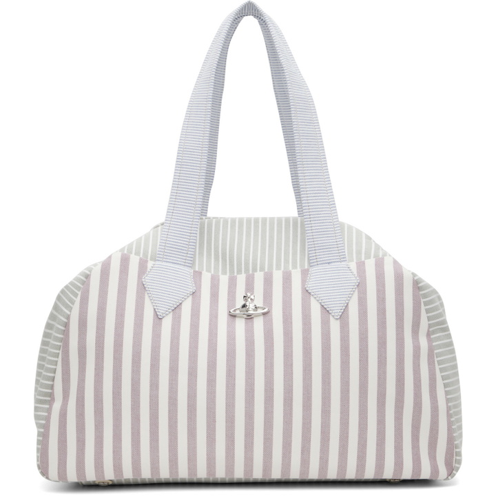 Photo: Vivienne Westwood Burgundy & Gray Archive Large Bag