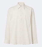 Studio Nicholson View striped cotton and linen shirt