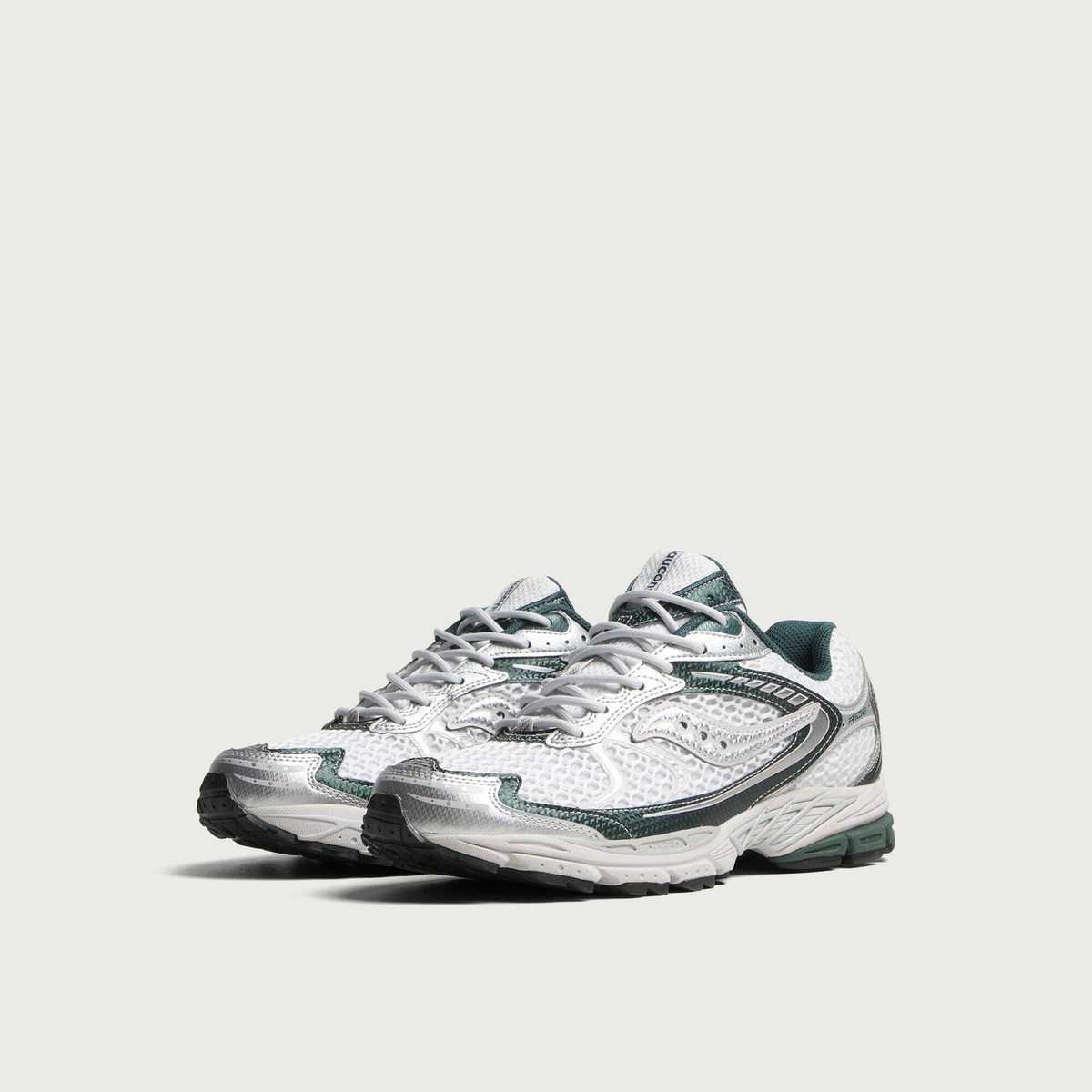 Saucony Men's Ride 1 Sneaker in Silver/Fog/Pine
