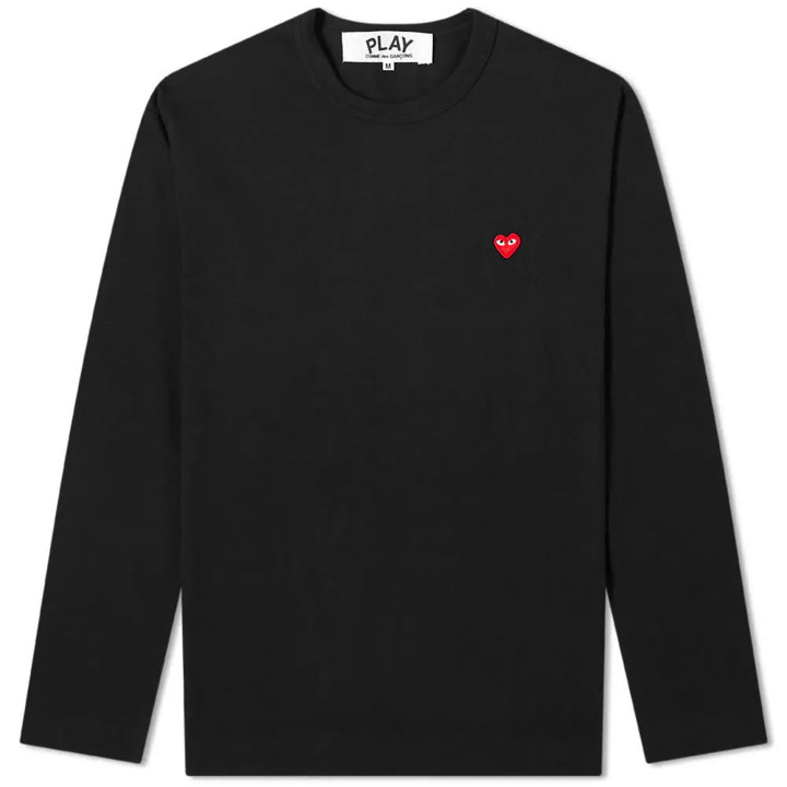 Photo: Comme des Garcons Play Long Sleeve Small Red Heart Tee