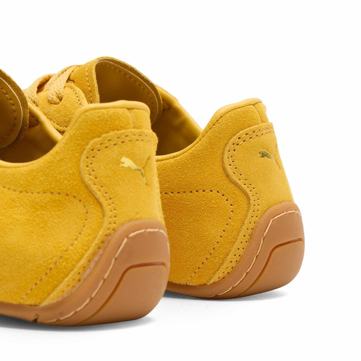 Puma Women's K-Street Suede Sneaker in Mustard Seed/Black