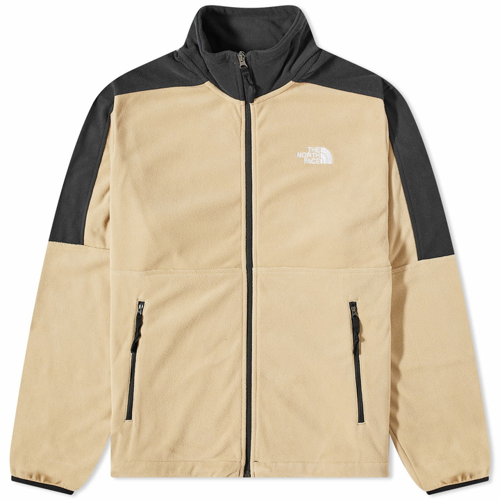 Photo: The North Face Men's Polartec Fleece in Khaki Stone/Tnf Black