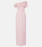 Carolina Herrera Sofia crêpe bustier gown