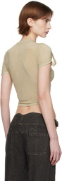 KNWLS Taupe Twist T-shirt