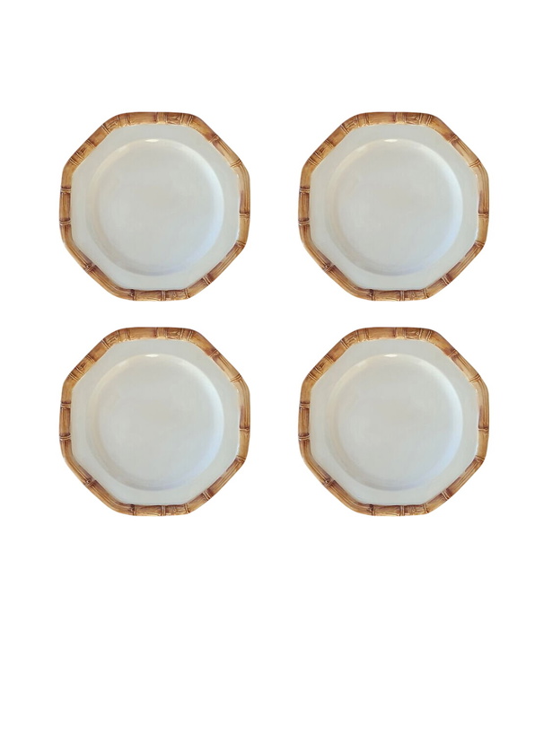 Photo: Les-Ottomans Set Of Four Bamboo Dessert Plates