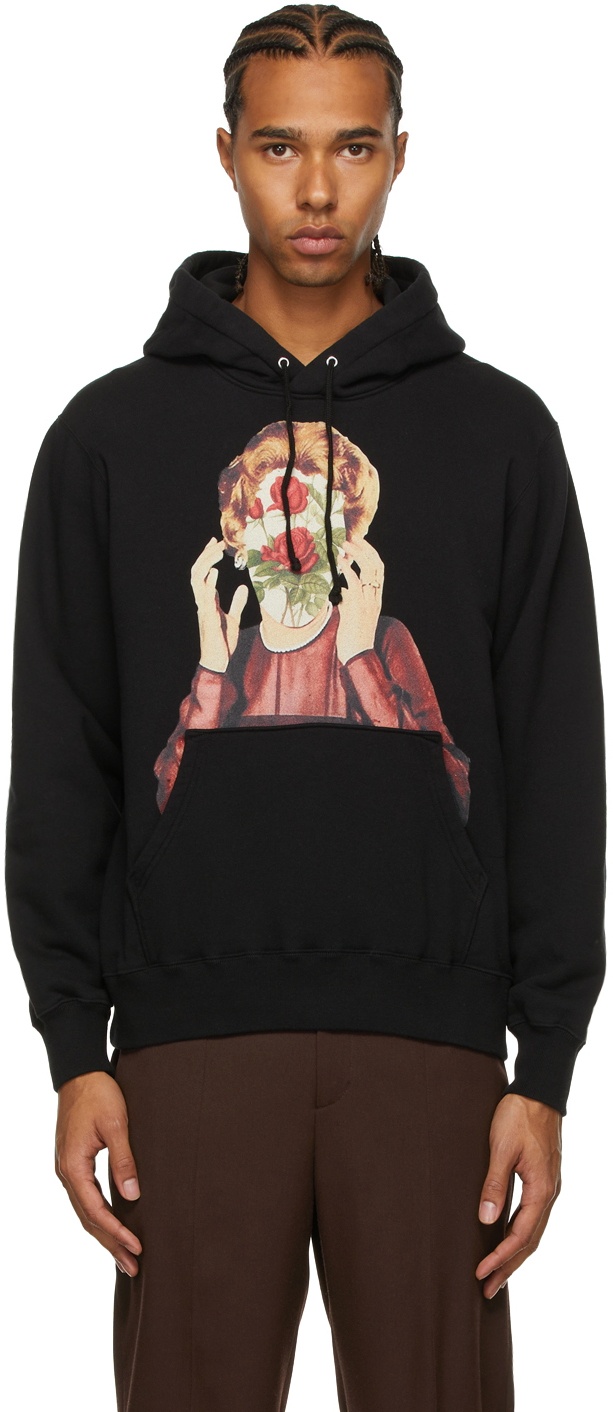 Undercover Black Rose Face Hoodie Undercover