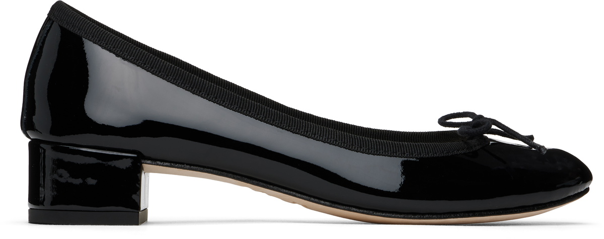 【送料&関税込】Repetto Camille Pumps In Black Leather Repetto Black Camille Heels Repetto