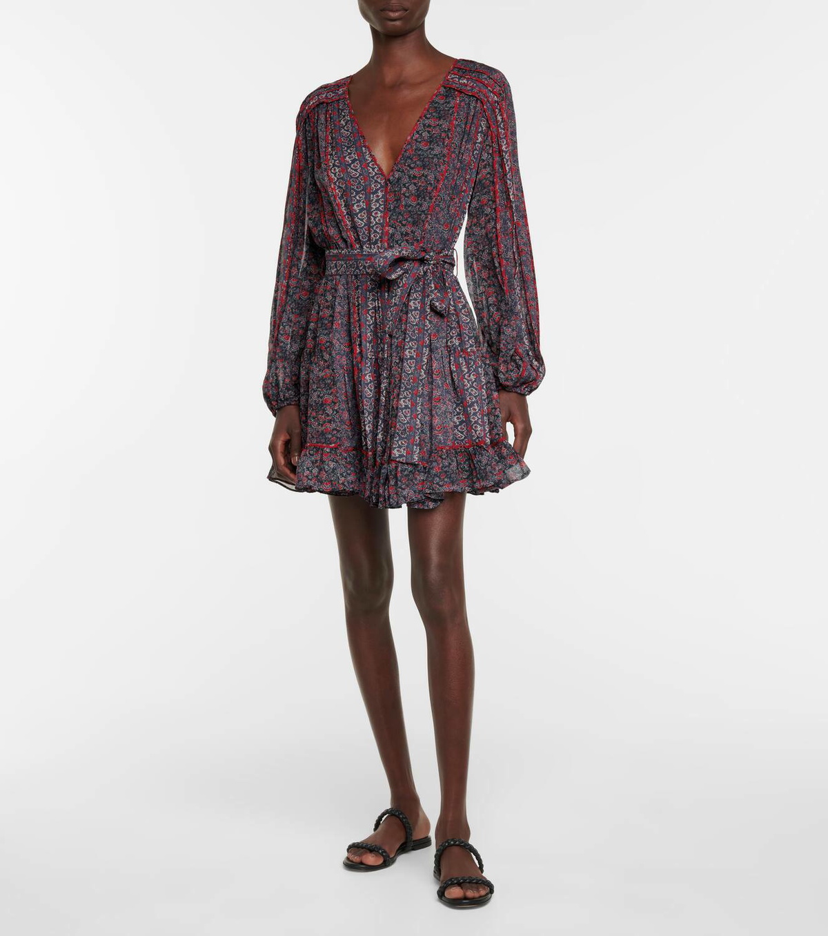 Ulla Johnson Eleni floral silk minidress