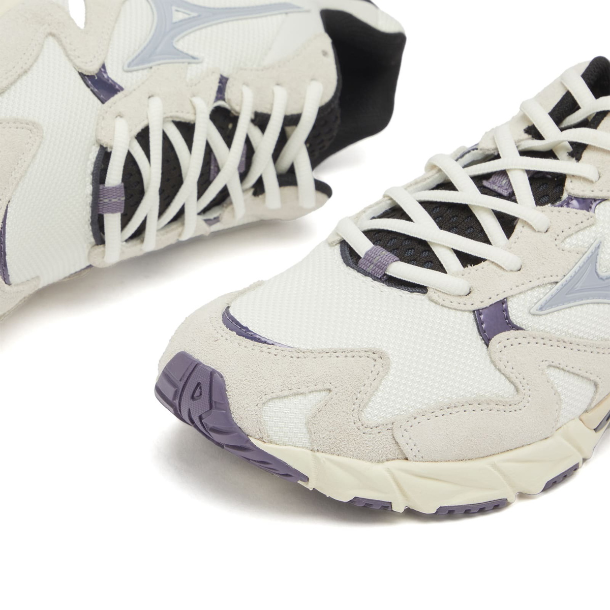 Mizuno Wave Rider 10 "Yurei" Sneakers in Snow White/Aleutian/Cadet