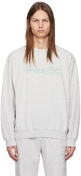Sporty & Rich Gray French Sweatshirt