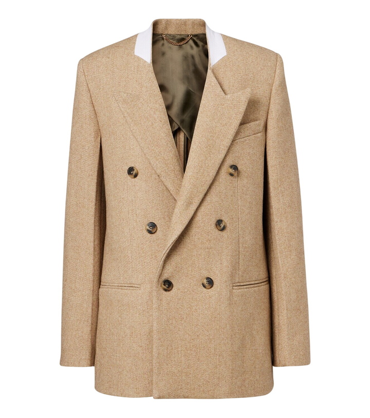 Photo: Victoria Beckham Double-breasted wool-blend blazer