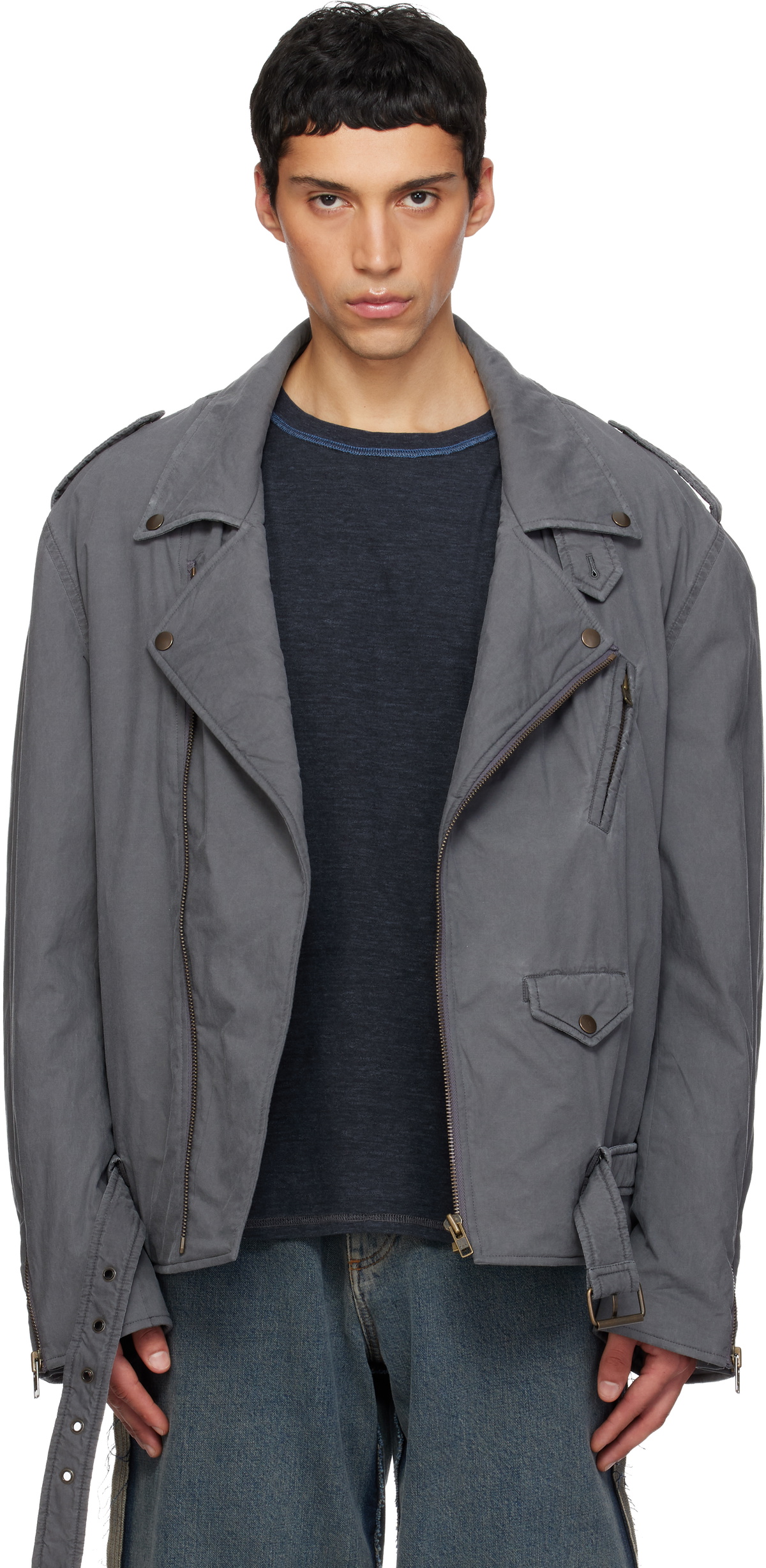 MM6 Maison Margiela Gray Sports Jacket