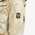 Belstaff Men's Castmaster Map Parka Jacket in Shell/Dark Sandstone