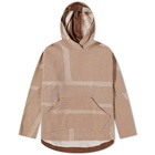 BYBORRE Men's Knit Popover Hoody in Brown