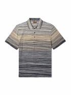 Missoni - Space-Dyed Cotton-Piqué Polo Shirt - Gray