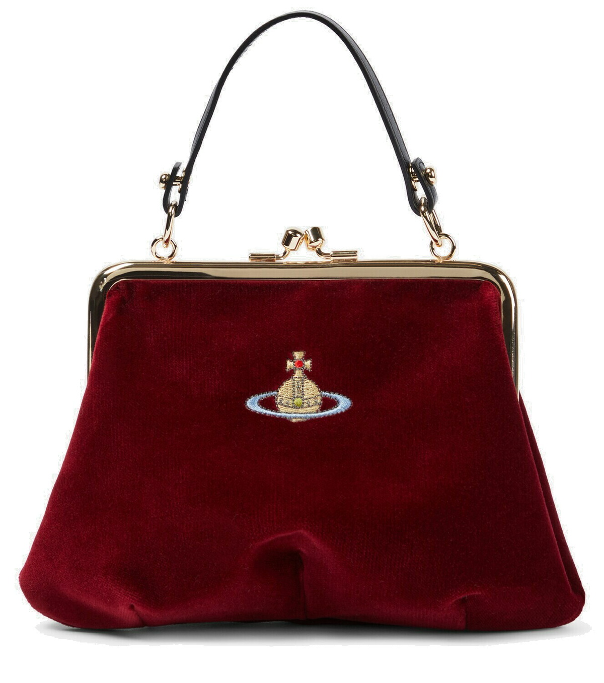 Vivienne Westwood Granny Small velvet clutch Vivienne Westwood