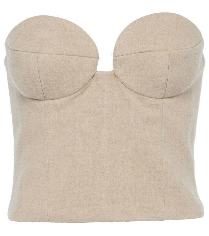 Photo: Magda Butrym Cashmere bustier