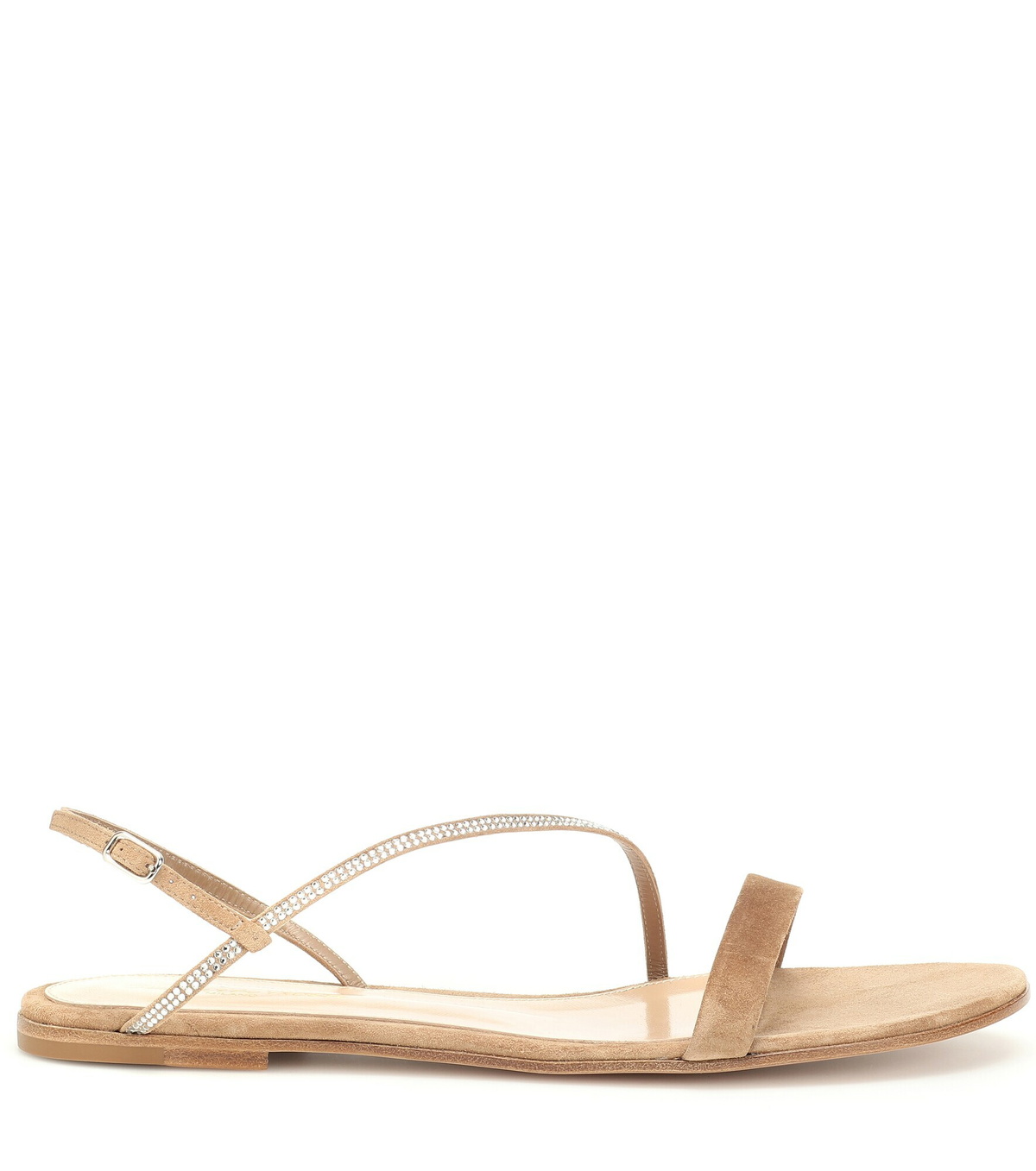 Gianvito Rossi - Manhattan embellished suede sandals