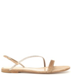 Gianvito Rossi - Manhattan embellished suede sandals