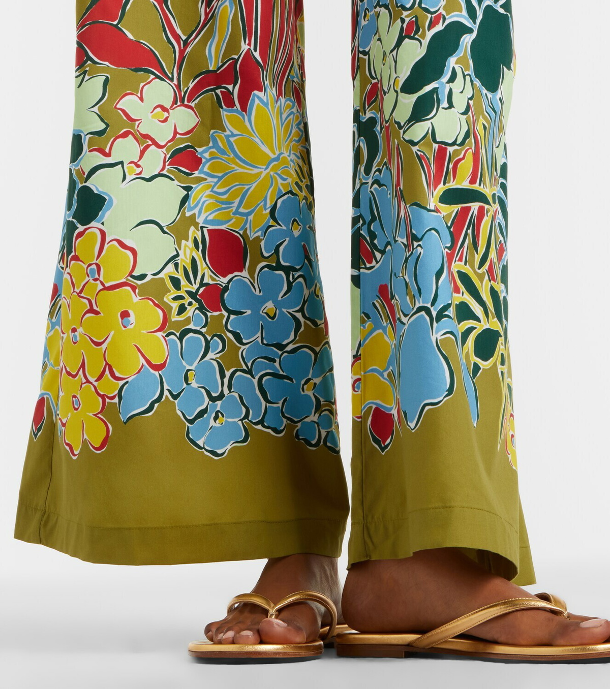 Alémais Solstice cotton-blend wide-leg pants