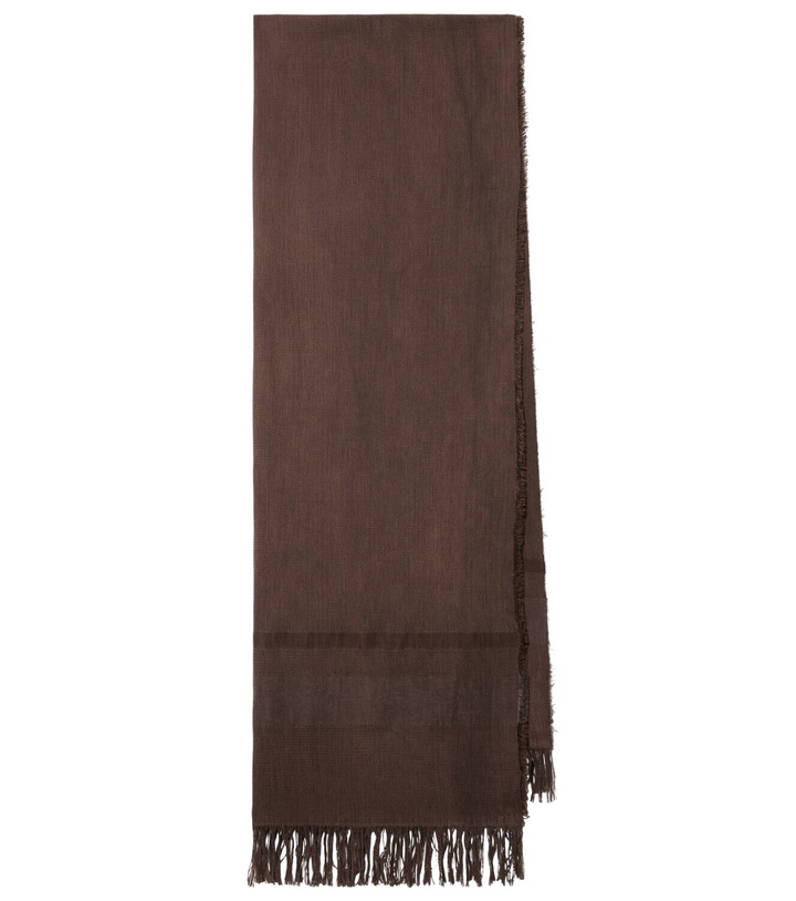 Photo: The Row Merisi cotton and linen scarf