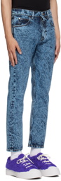 Marni Blue Marble-Dyed Jeans