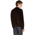 A.P.C. Brown Velvet Barrett Bomber Jacket