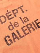 Gallery Dept. - French Collector Logo-Print Cotton-Jersey T-Shirt - Orange