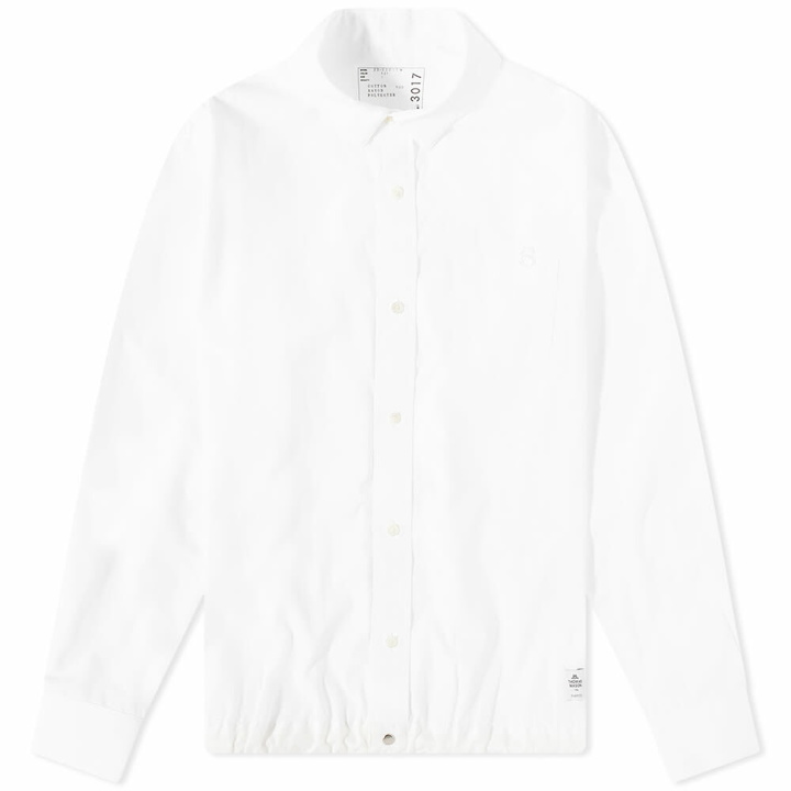 Photo: Sacai Men's Thomas Mason Poplin Overshirt in White