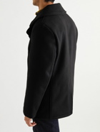 Schott - Melton Wool-Blend Peacoat - Black