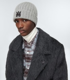 Amiri - Ribbed logo cashmere beanie