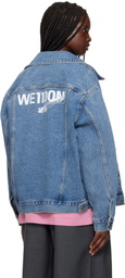 We11done Blue '1506' Trucker Denim Jacket