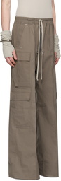 Rick Owens Gray Cargobelas Cargo Pants