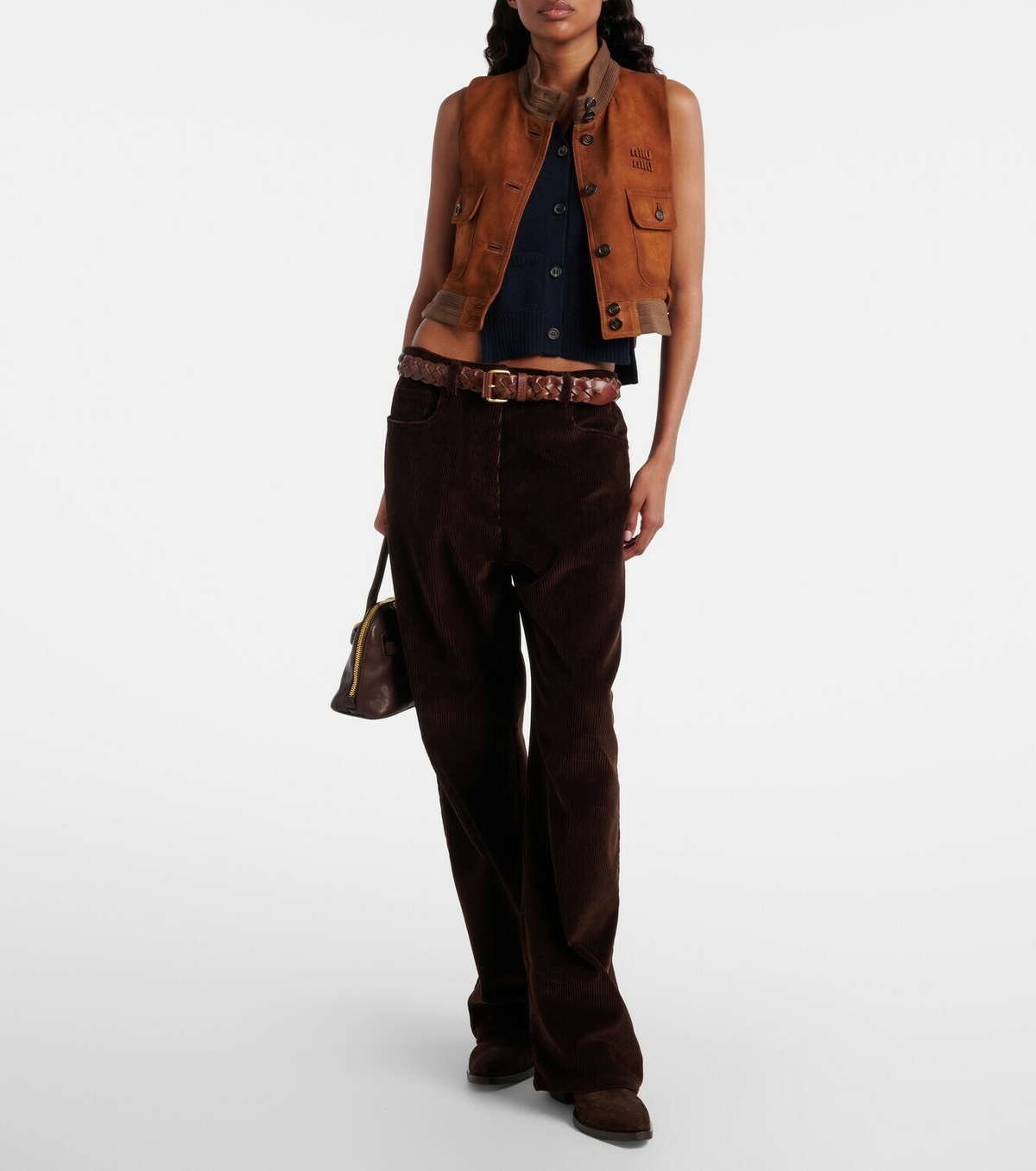 Miu Miu Suede vest