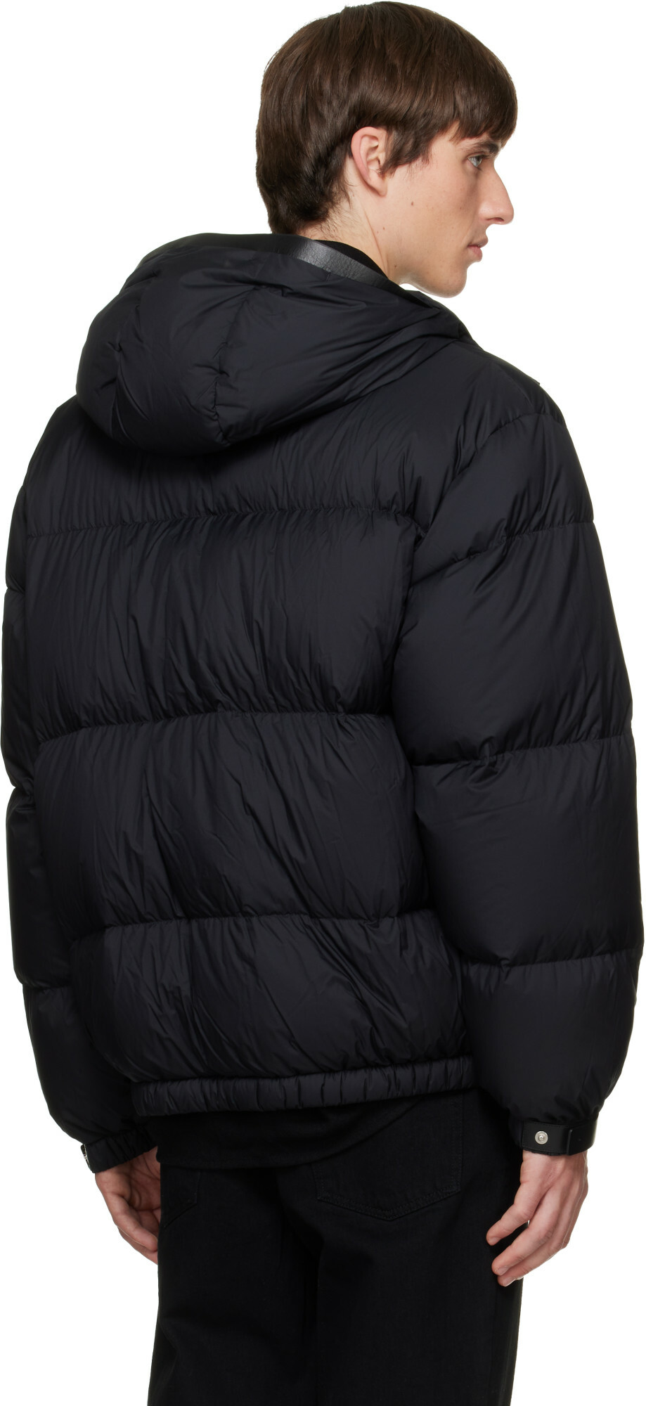 Solid Homme Black Quilted Down Jacket