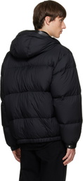Solid Homme Black Quilted Down Jacket