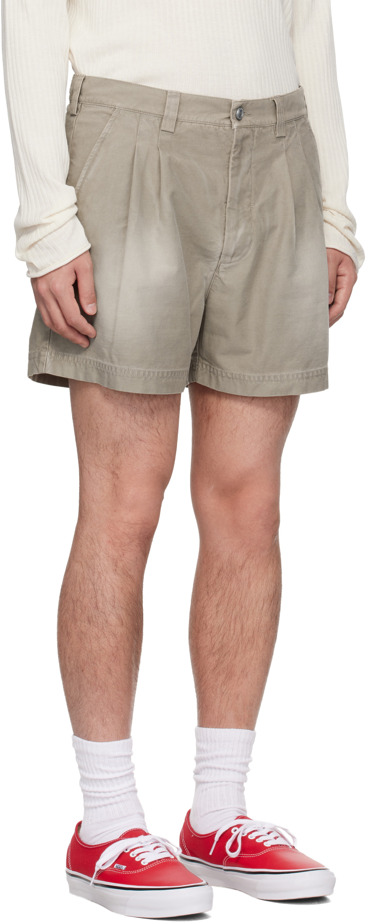 ERL Taupe Short Woven Shorts