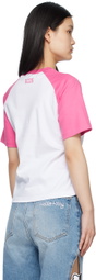 GCDS Pink & White Wirdo T-Shirt