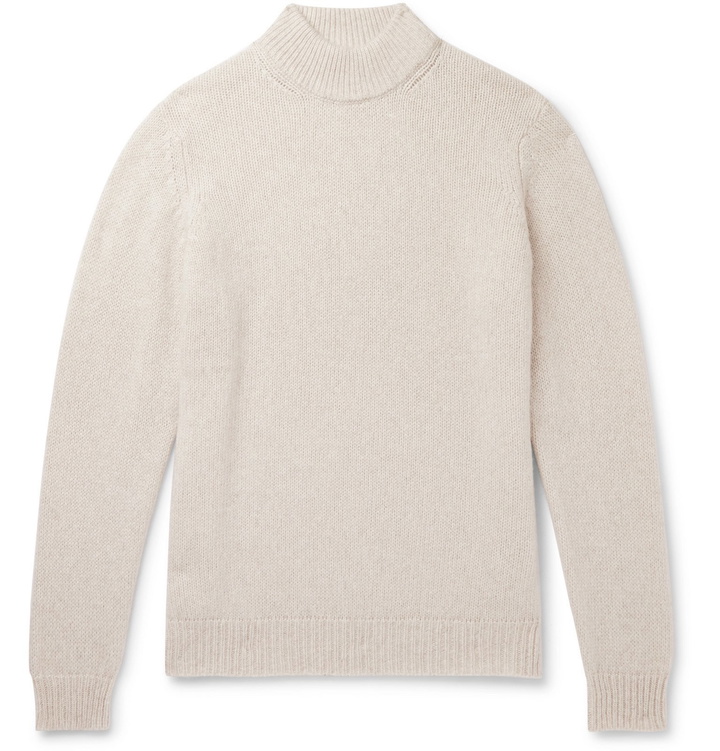 Photo: NN07 - Nick Merino Wool-Blend Mock-Neck Sweater - Neutrals