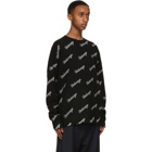 Balenciaga Black Logo Sweater